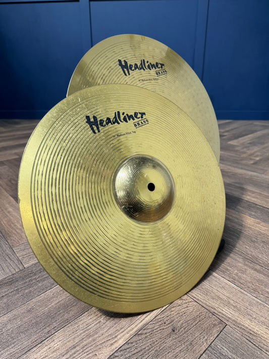 Meinl Headliner Brass Hi Hats 14”/35cm Cymbals (Pair) #LG31