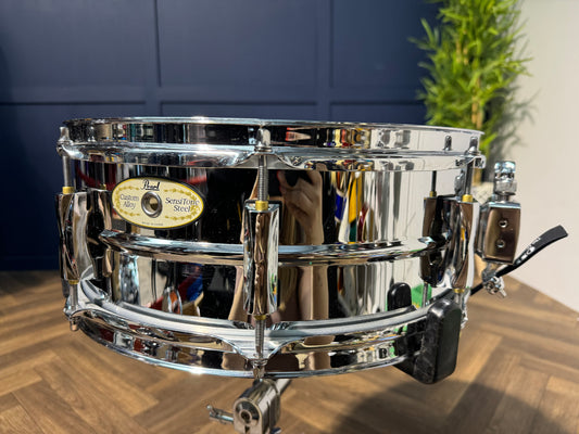 Pearl Custom Alloy Sensitone Steel Shell 14” x 5.5” Snare Drum #LM68
