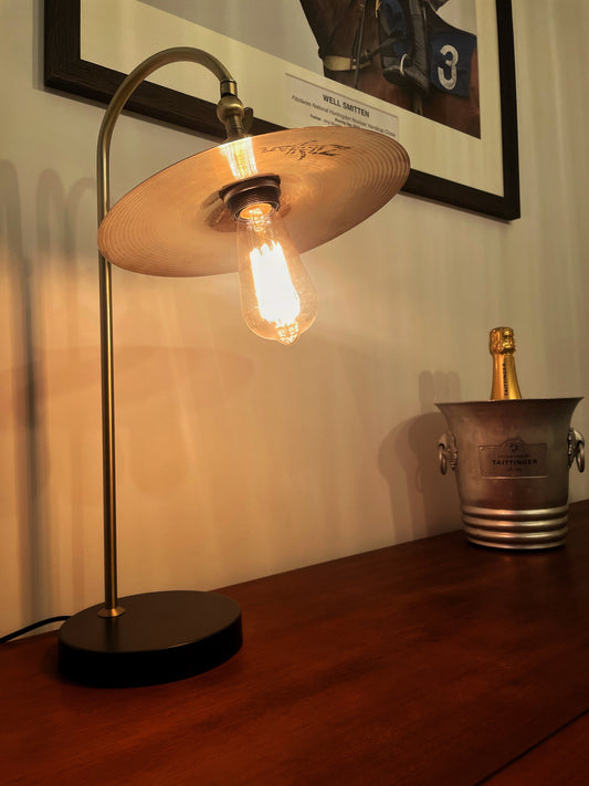 Zildjian Cymbal Table Lamp / Drum Lamp / Drum Kit Lamp / Side Lamp  / Upcycle