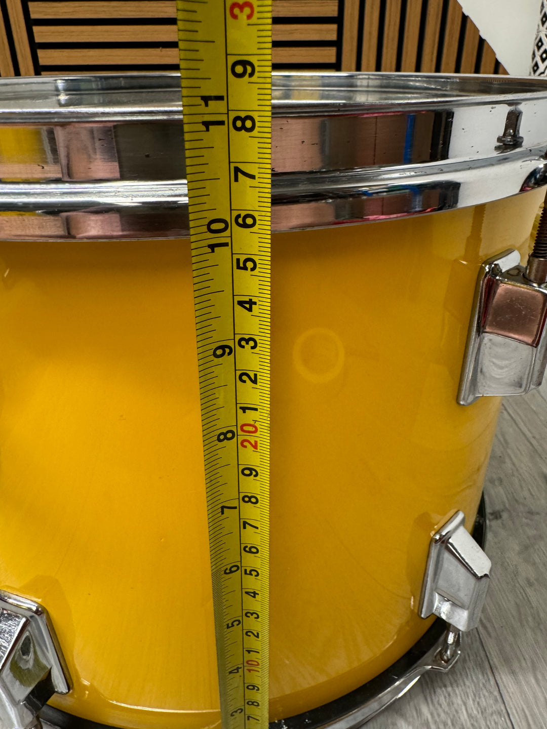 Pearl 70's 13"x 10" Rack Tom Drum / Drum Hardware / Yellow #OI22