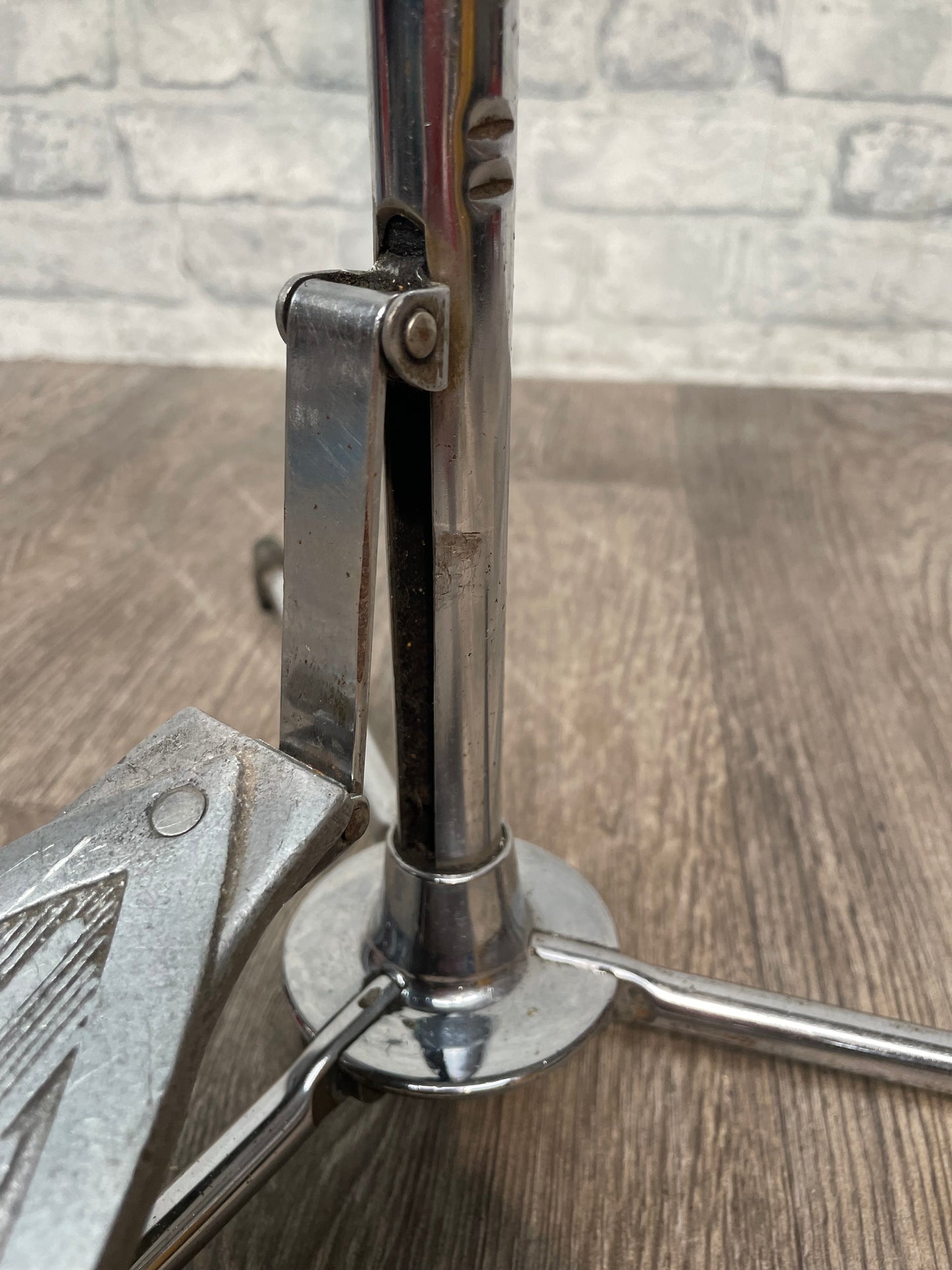 Vintage Olympic Flush Base Hi Hat Cymbal Stand / Drum Hardware #HL70