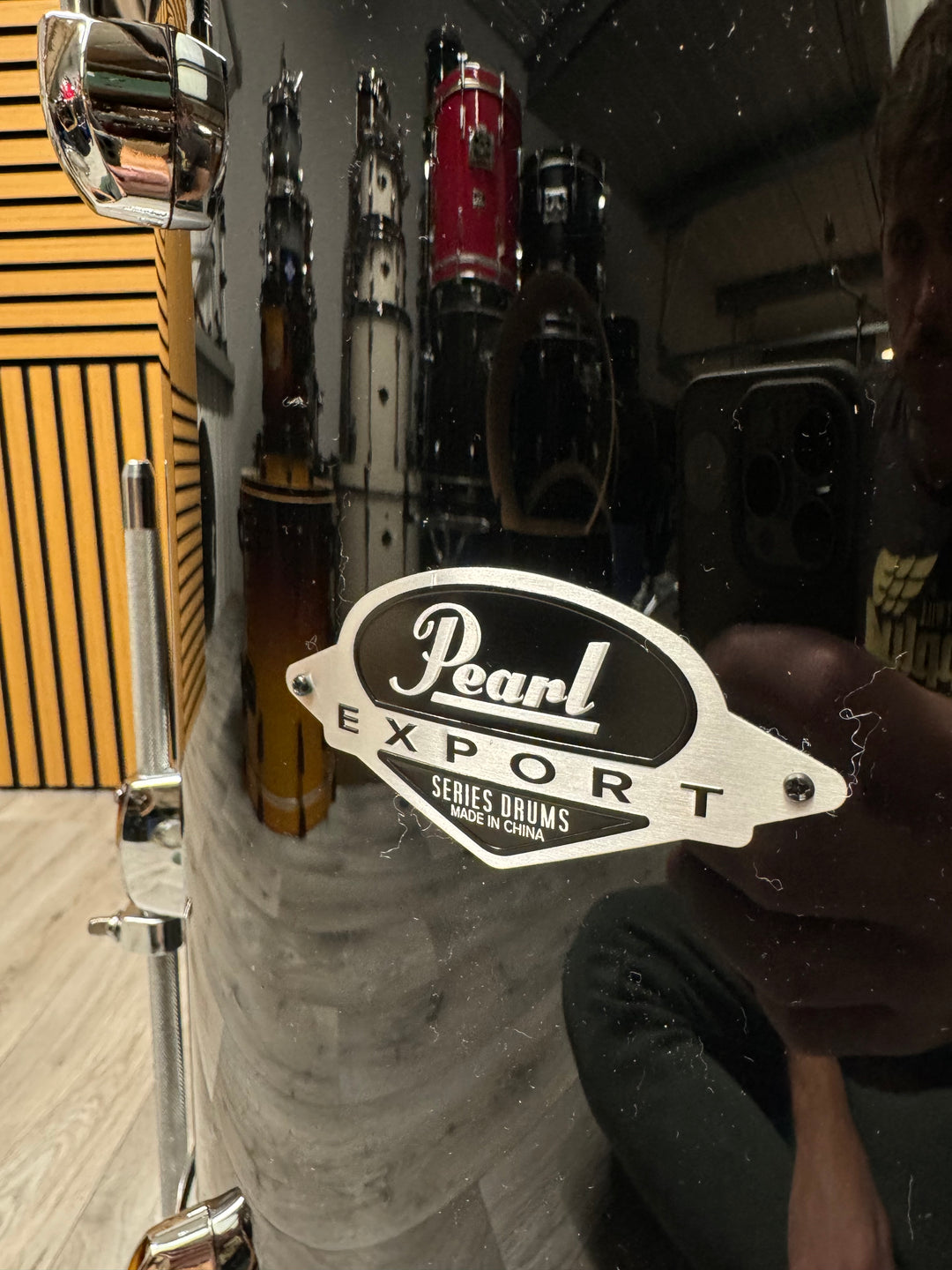 Pearl Export EXX 14” x 14” Floor Tom Drum with Legs / Black #OK24