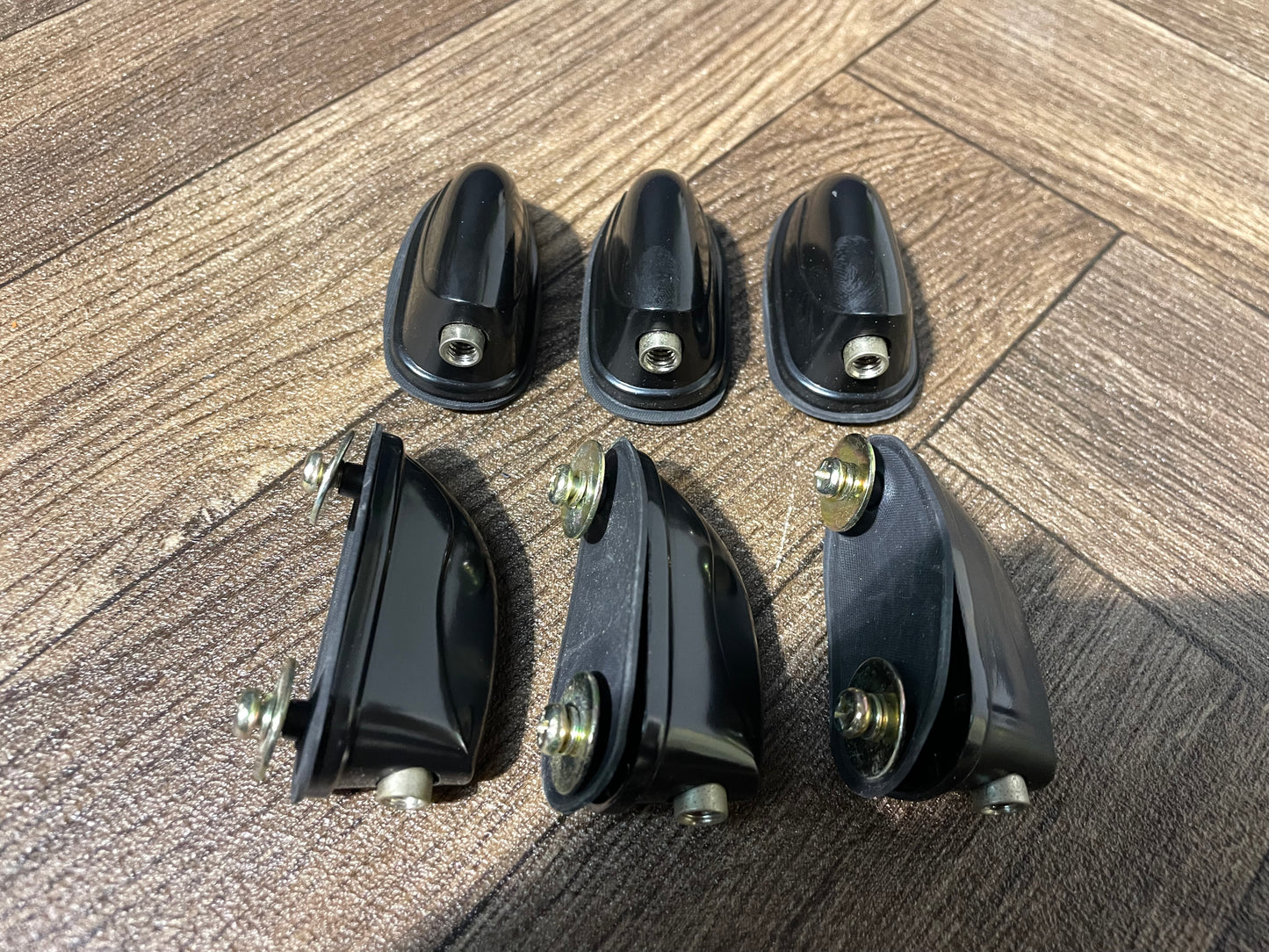Black Tom Drum Spares Lugs 40mm Hardware Set Of 6 #JS89