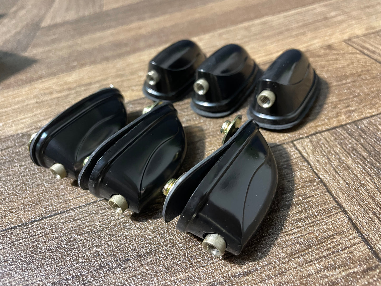 Black Tom Drum Spares Lugs 40mm Hardware Set Of 6 #JS89