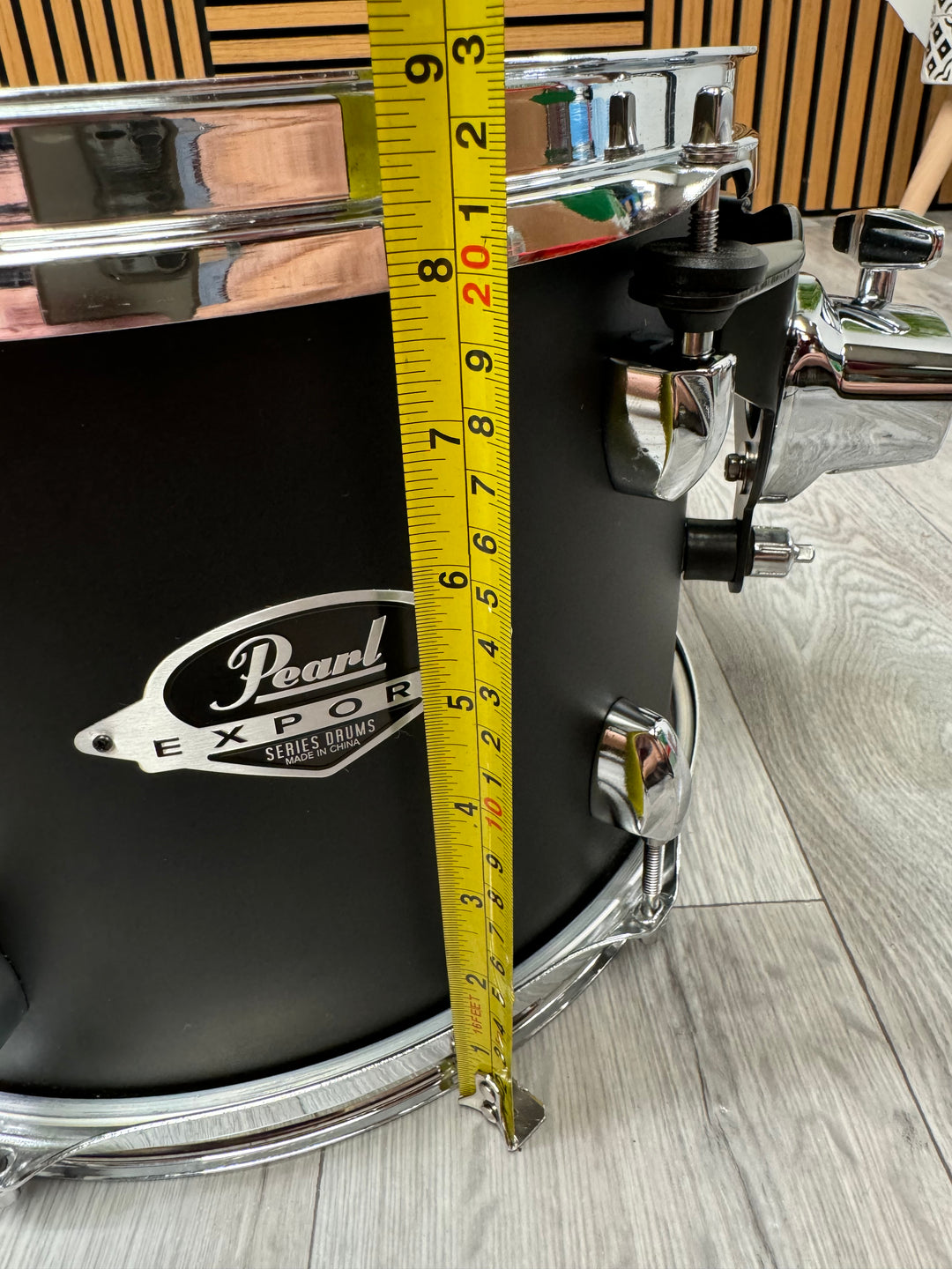 Pearl Export EXX 12” x 8” Rack Tom Drum / Black #OL23