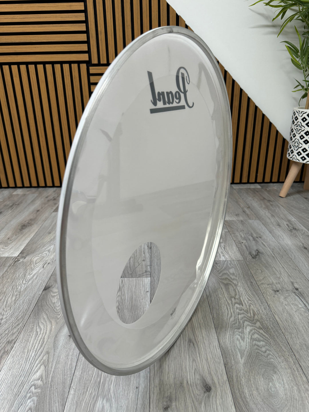Pearl by Remo Bass 22" Drum Heads (Pair) / White & Clear #OL86