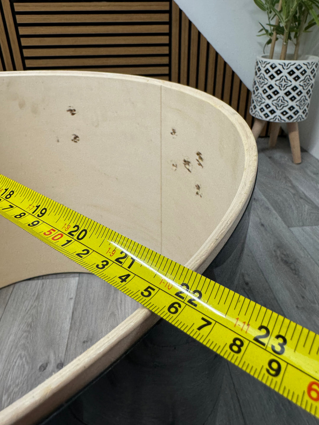 Pearl Export EX Bass Drum Shell 22”x18” Bare Wood Project / Upcycle #OL93