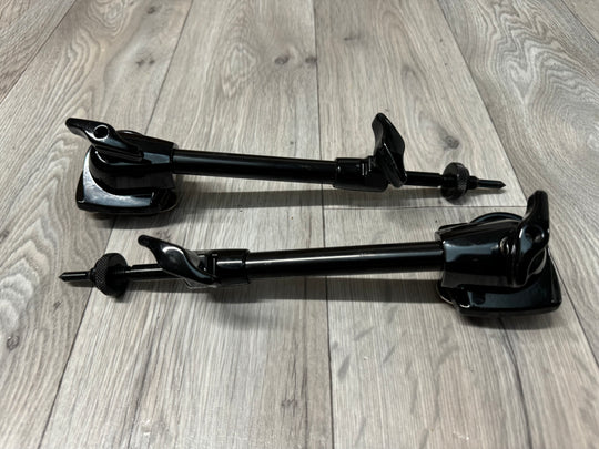 Pearl Black Bass Drum Spurs Legs Hardware Mounts (Pair) #OL97
