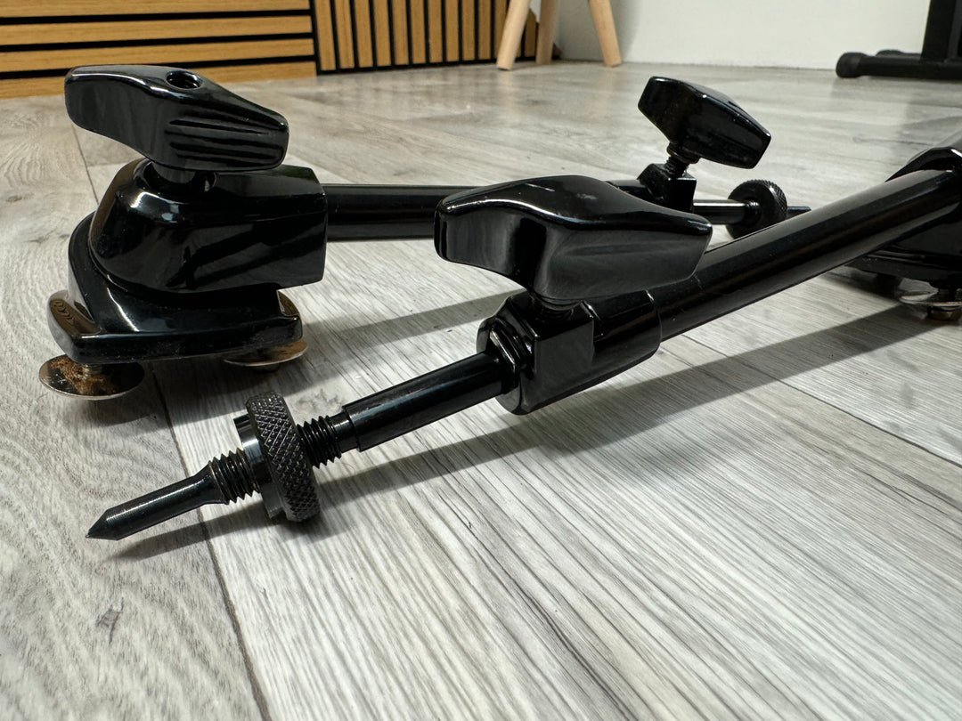 Pearl Black Bass Drum Spurs Legs Hardware Mounts (Pair) #OL97