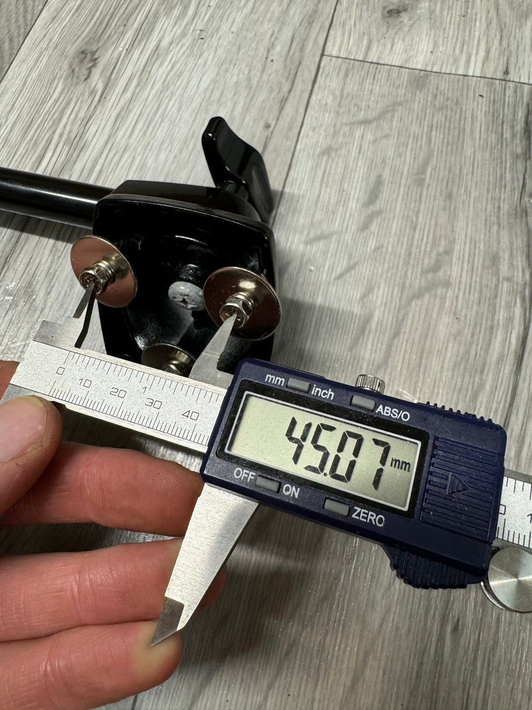 Pearl Black Bass Drum Spurs Legs Hardware Mounts (Pair) #OL97