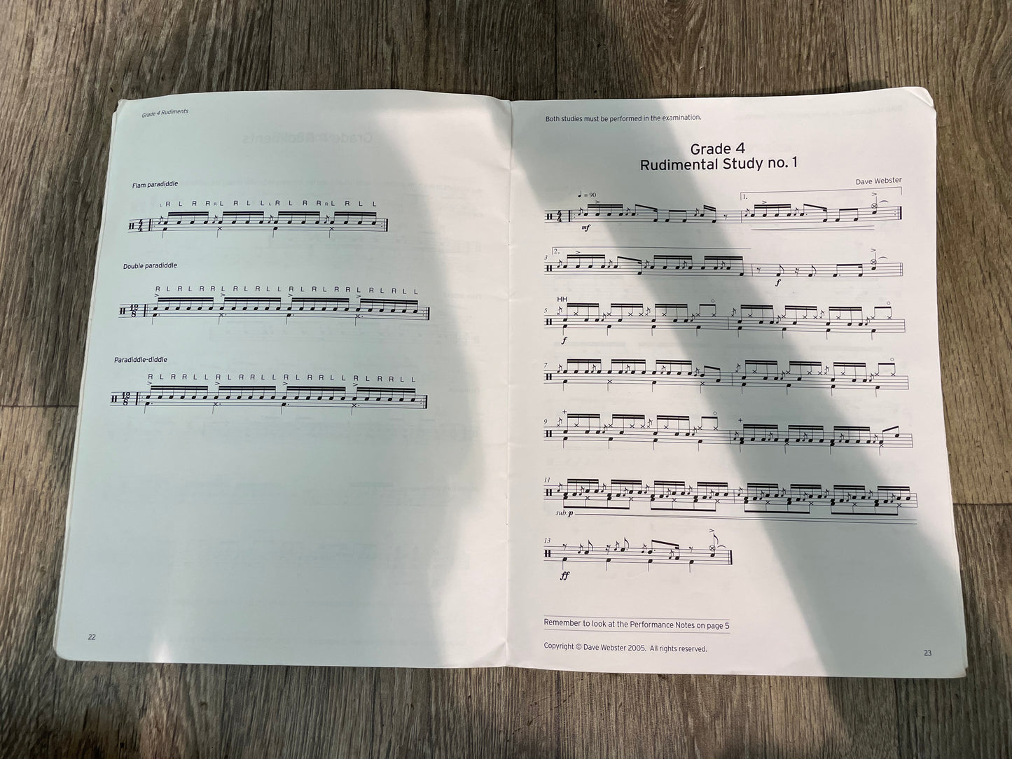 Trinity Drum Kit 2 Grade 3-4 Drum Book/ Music Notation #IX