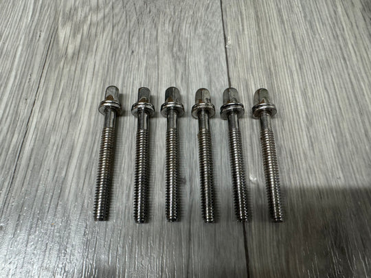 Pearl Drum Tension Rods 57mm Screws Tom Spares x6 #OM110