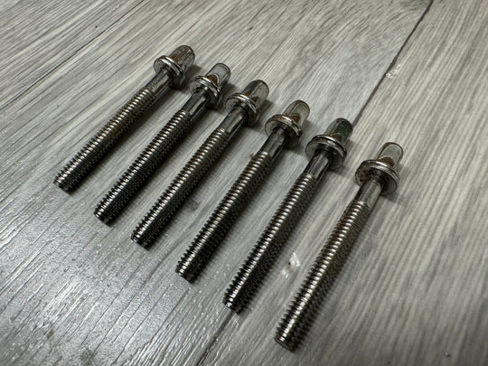 Pearl Drum Tension Rods 57mm Screws Tom Spares x6 #OM110