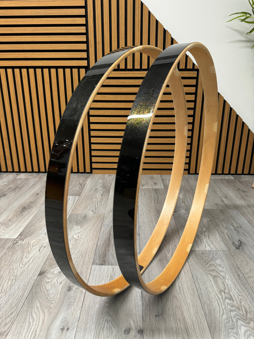 Pearl Vision Birch Bass Drum 22” Wooden Hoops Rims Hardware #OM111