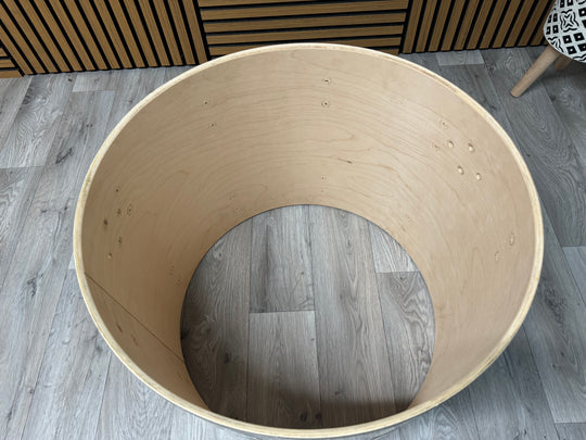 Pearl Vision Birch Bass Drum Shell 22”x18” Bare Wood Project / Upcycle #OM116