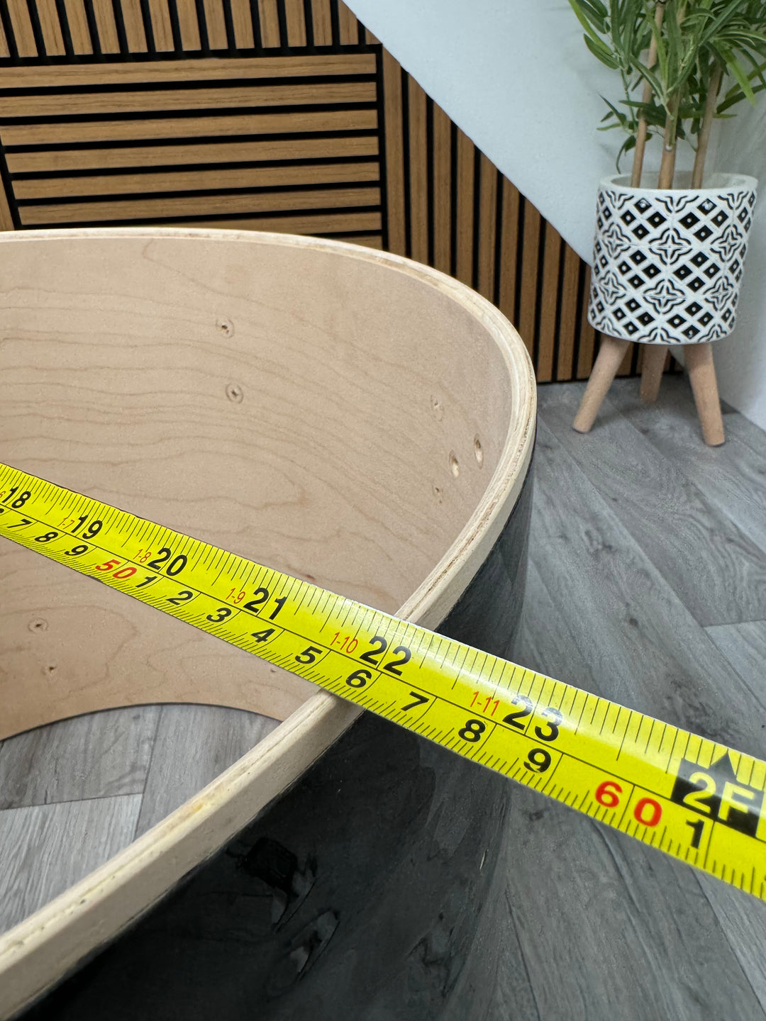 Pearl Vision Birch Bass Drum Shell 22”x18” Bare Wood Project / Upcycle #OM116