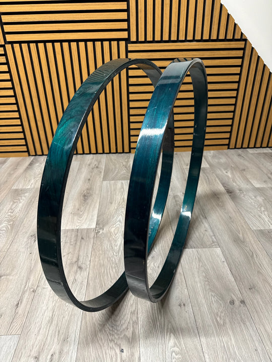 Pearl Export Bass Drum 22” Wooden Hoops Rims Hardware #OQ80