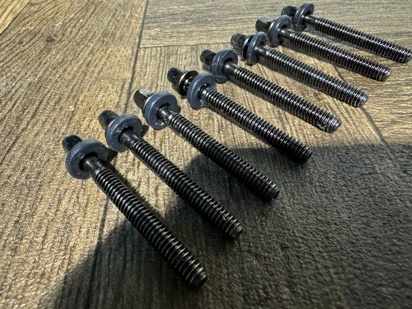 Mapex Black Drum Tension Rods 54mm Screws Tom Spares x8 #MR15