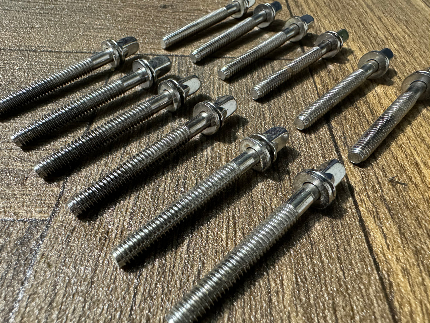Pearl Drum Tension Rods 57mm Screws Tom Hardware Accessory Spares x12 #NL35