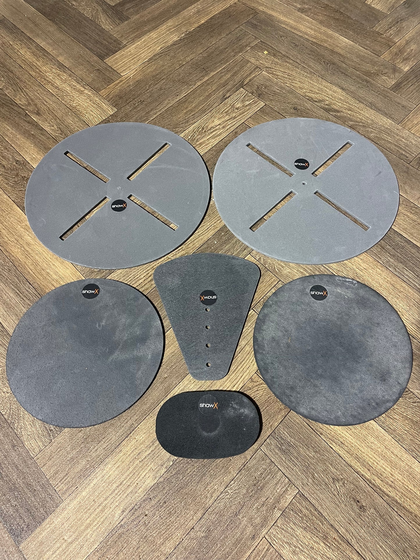 Shaw-X Drum Silencer Pad Set / Practice Pads x6 / Accessory #NA53