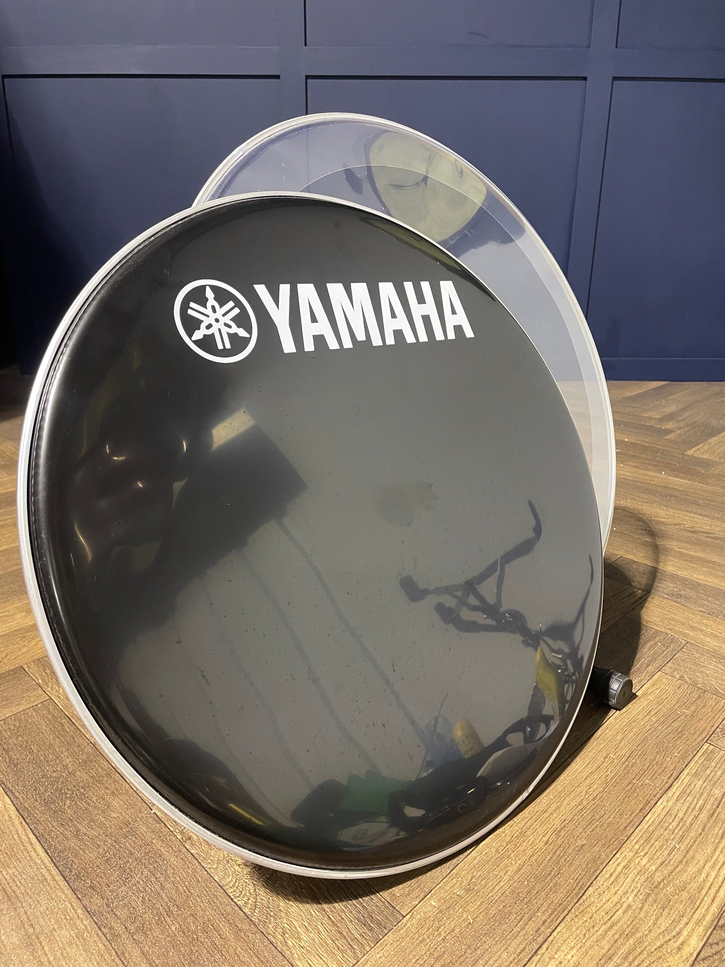 Yamaha Bass 20" Drum Heads (Pair) / Black & Clear #NB81