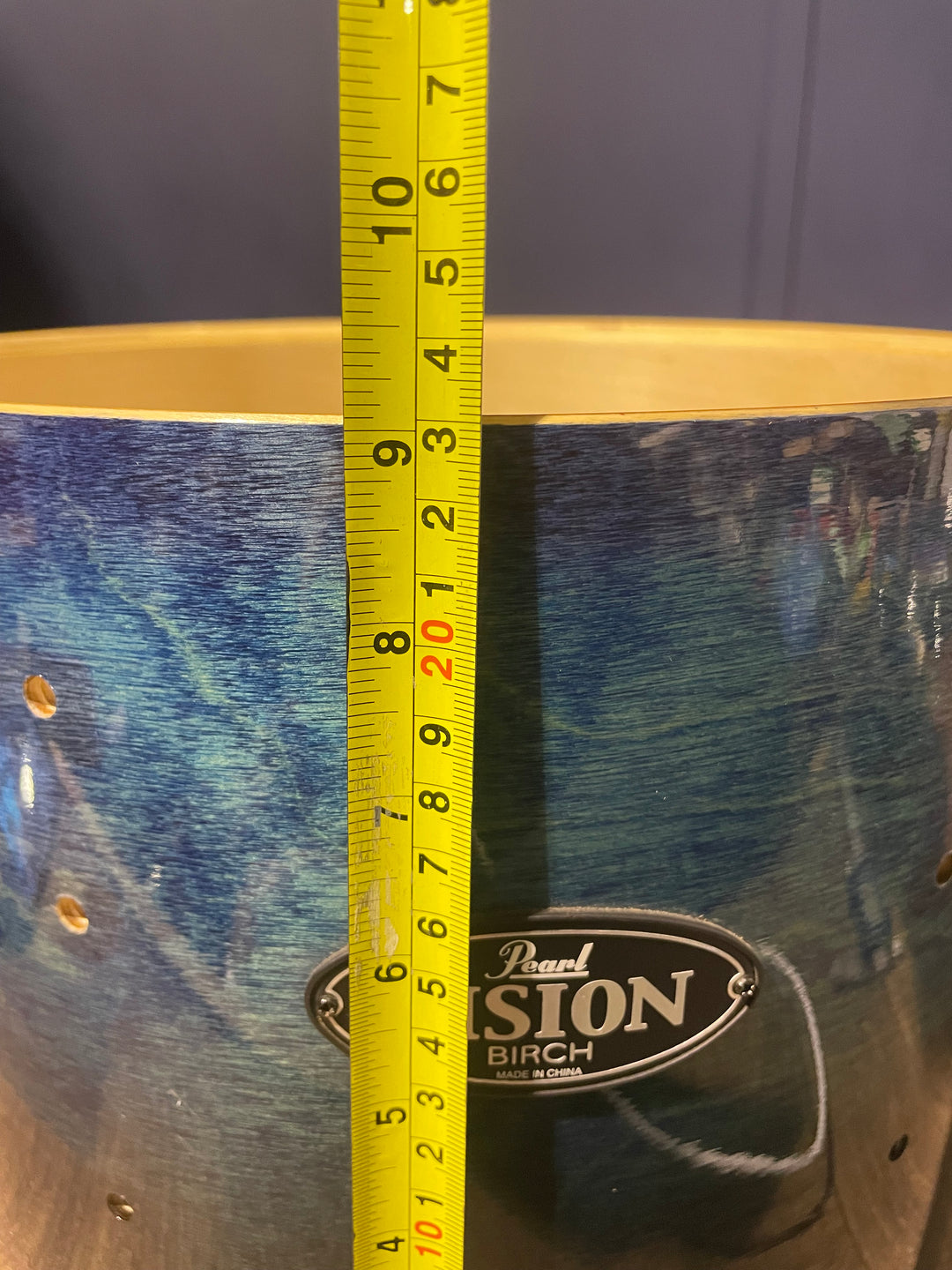 Pearl Vision Birch 12"x 9" Floor Tom Drum / Drum Hardware #NB18