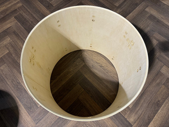 Pearl Forum Bass Drum Shell 22”x16” Bare Wood Project / Upcycle #MU21