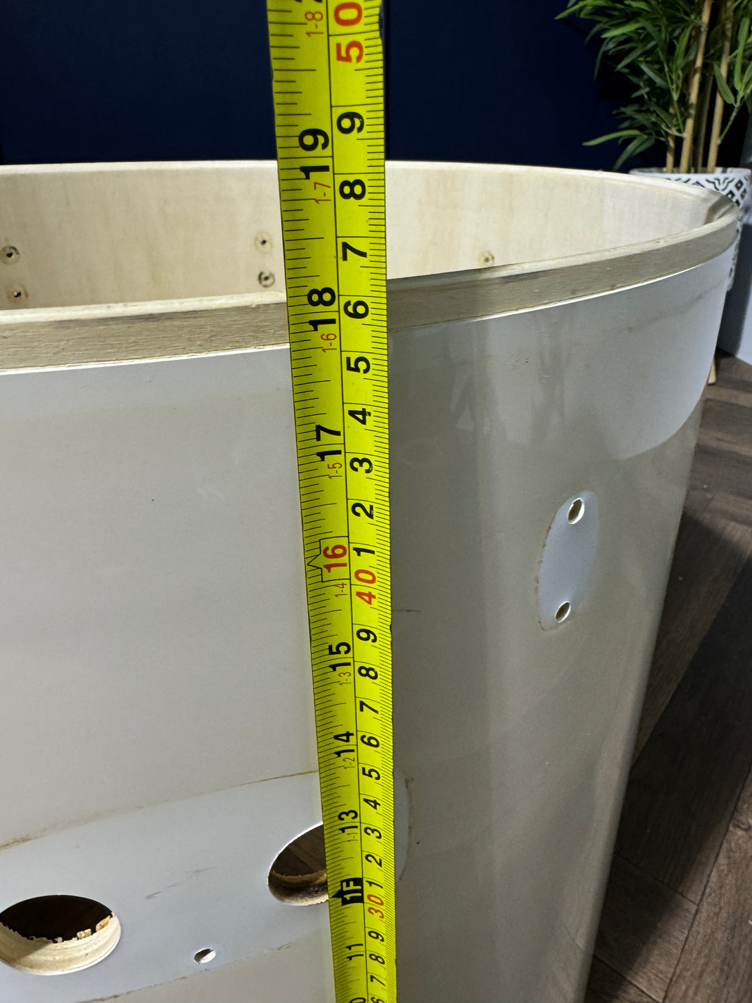 Pearl Forum Bass Drum Shell 22”x16” Bare Wood Project / Upcycle #MU21