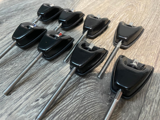 Pearl Black Bass Drum Tension Claws Drum Hardware/Spares x8 #HE42/IJ35/GI99