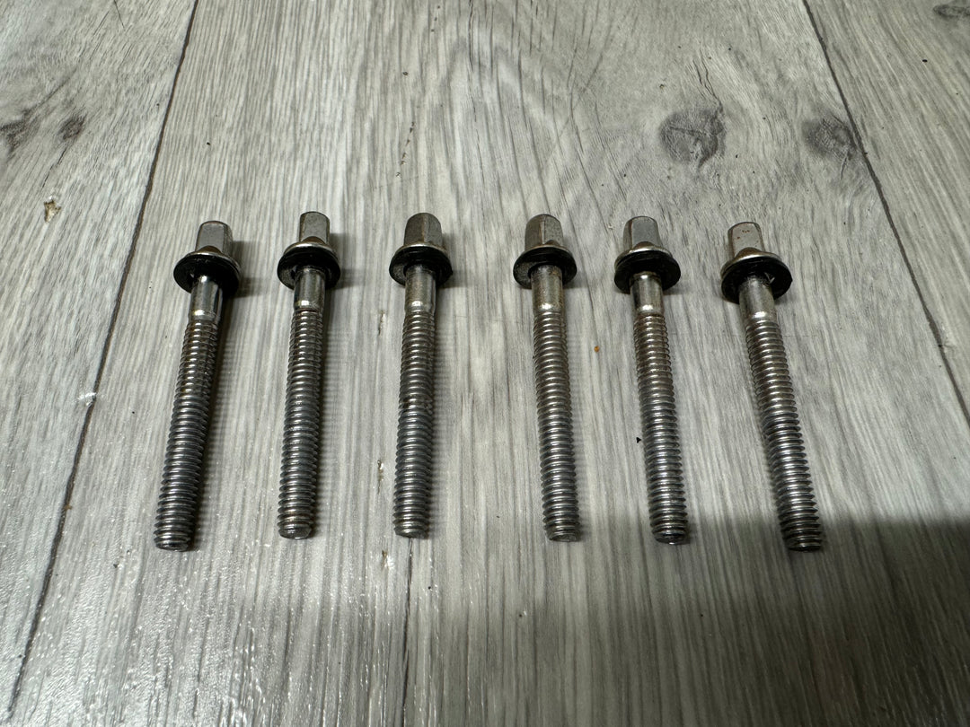 Pearl Drum Tension Rods 57mm Screws Tom Spares x6 #OR37