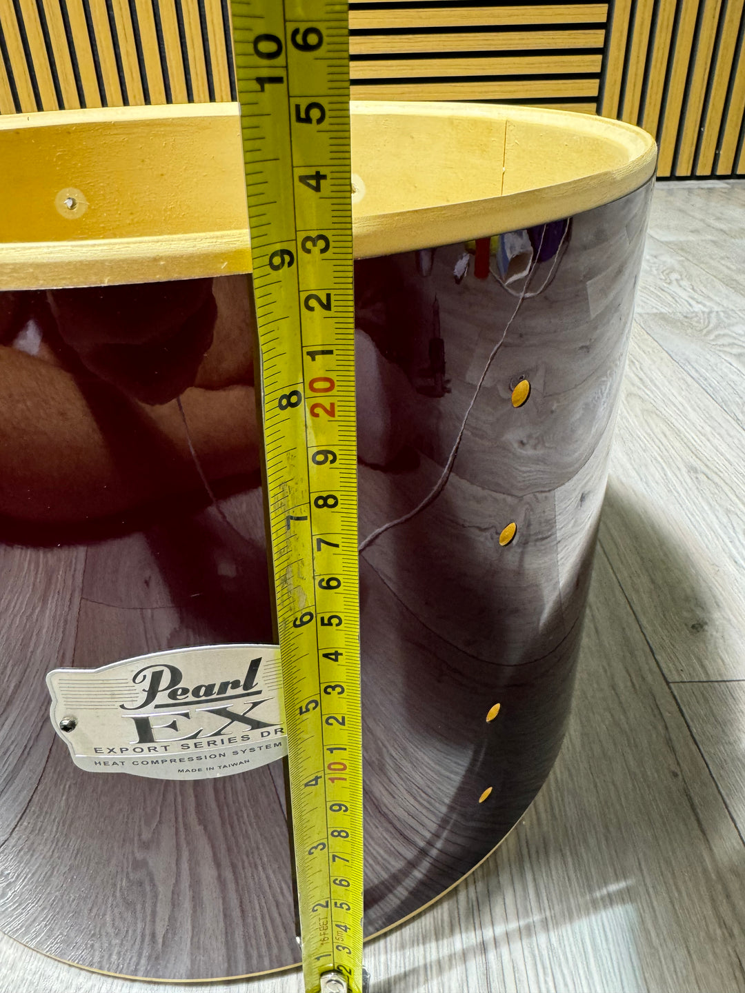 Pearl Export EX Tom Drum Shell 12”x9” Bare Wood #OC149