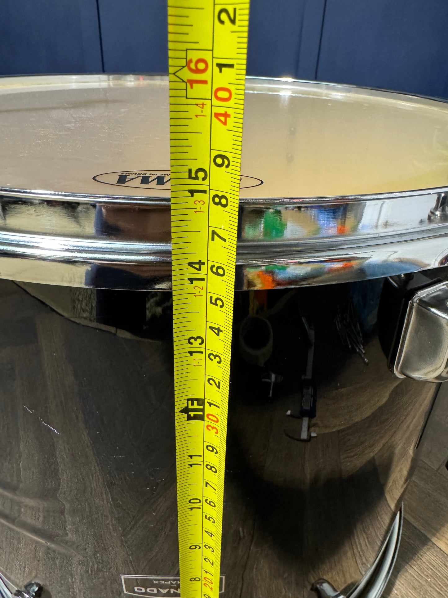 Mapex Tornado 16"x 14" Floor Tom Drum / Black / Drum Hardware #NQ51