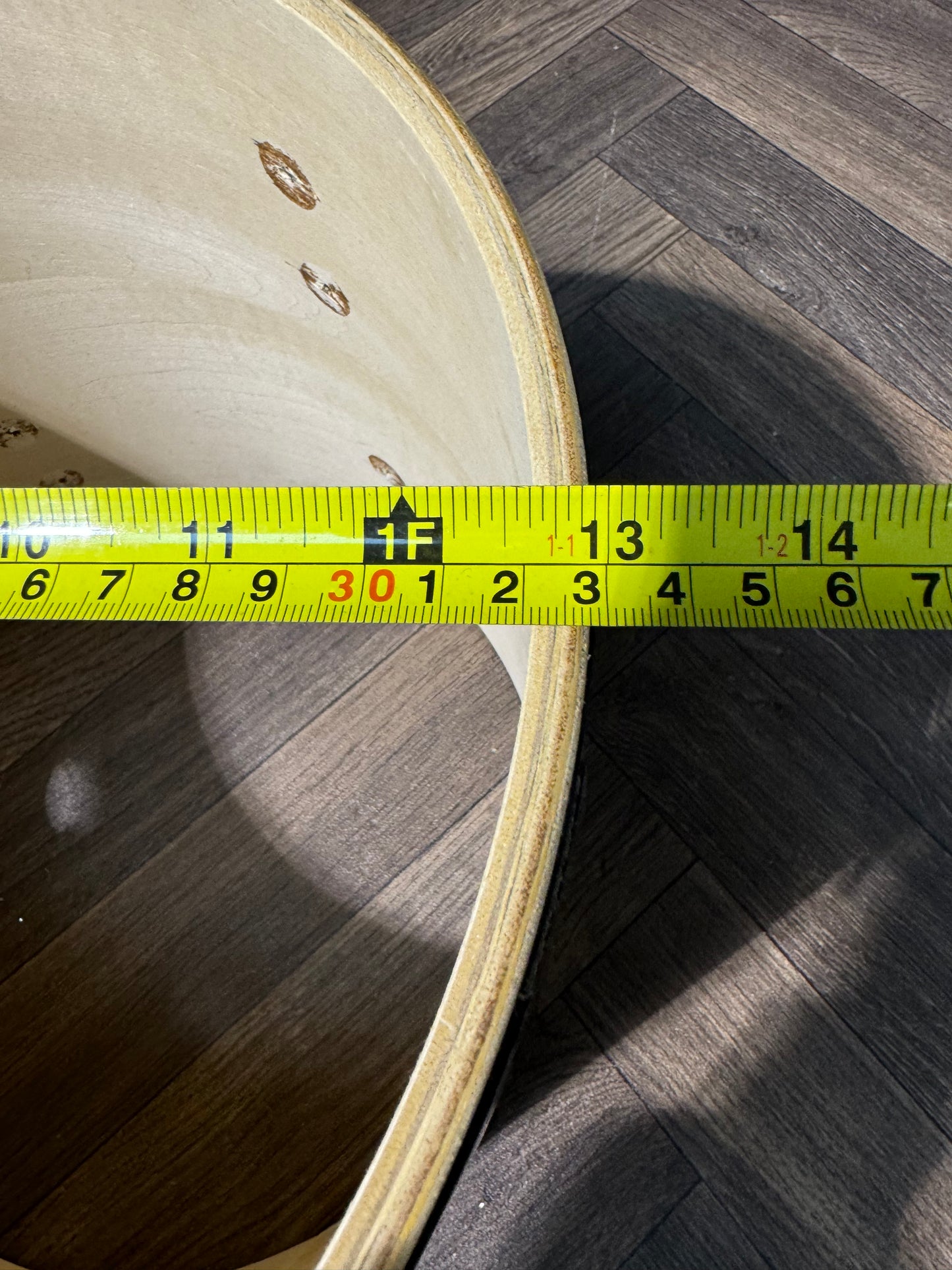Pearl Export Tom Drum Shell 13”x11” Bare Wood #NQ93