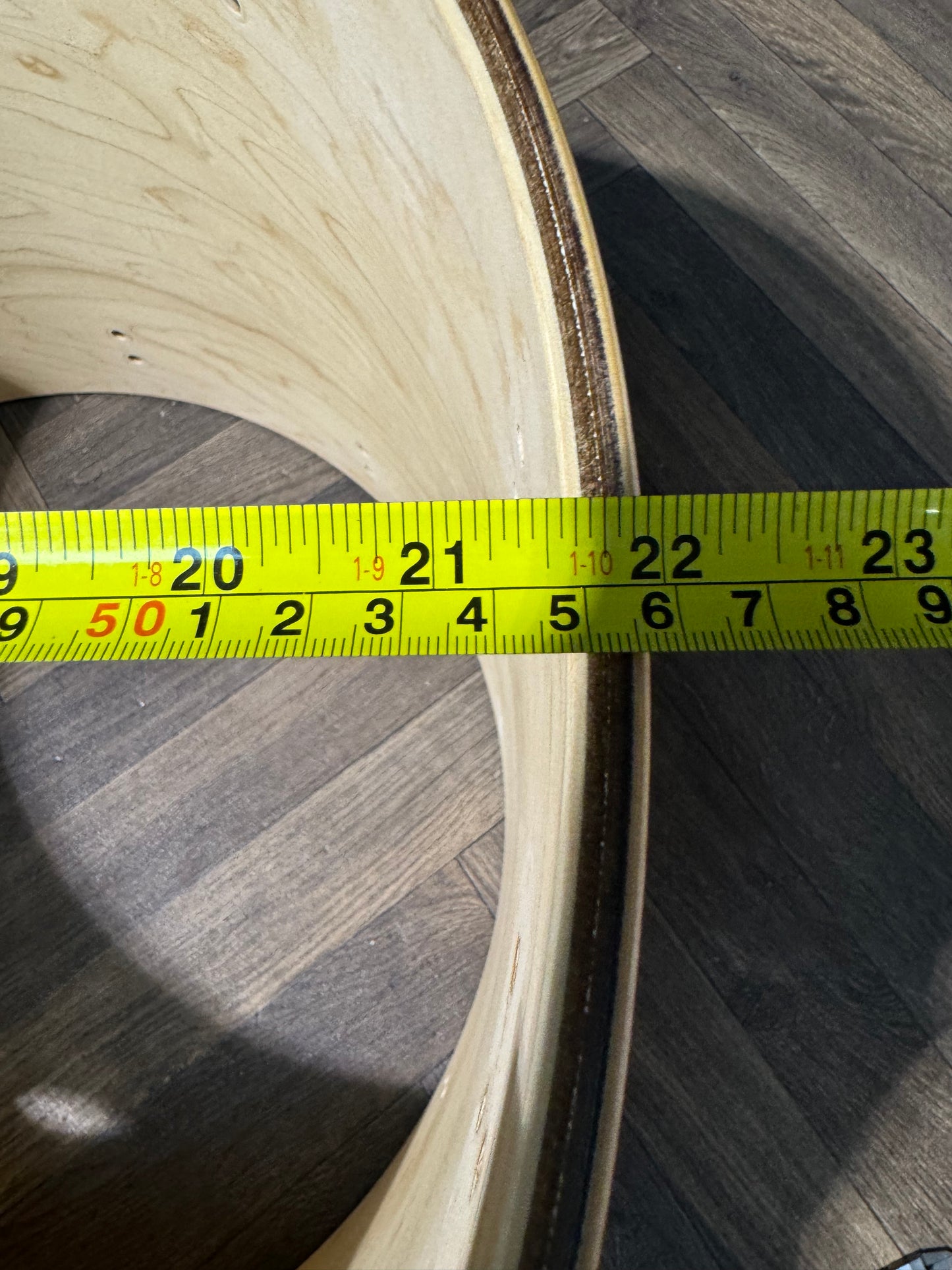 Premier Vitria Bass Drum Shell 22”x17” Bare Wood Project / Upcycle #NQ96