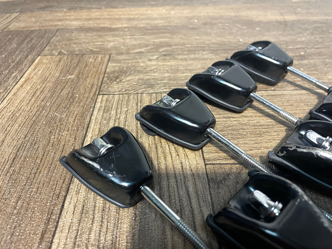 Pearl Black Bass Drum Tension Claws Drum Hardware/Spares x8 #LC53