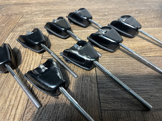 Pearl Black Bass Drum Tension Claws Drum Hardware/Spares x8 #LC53