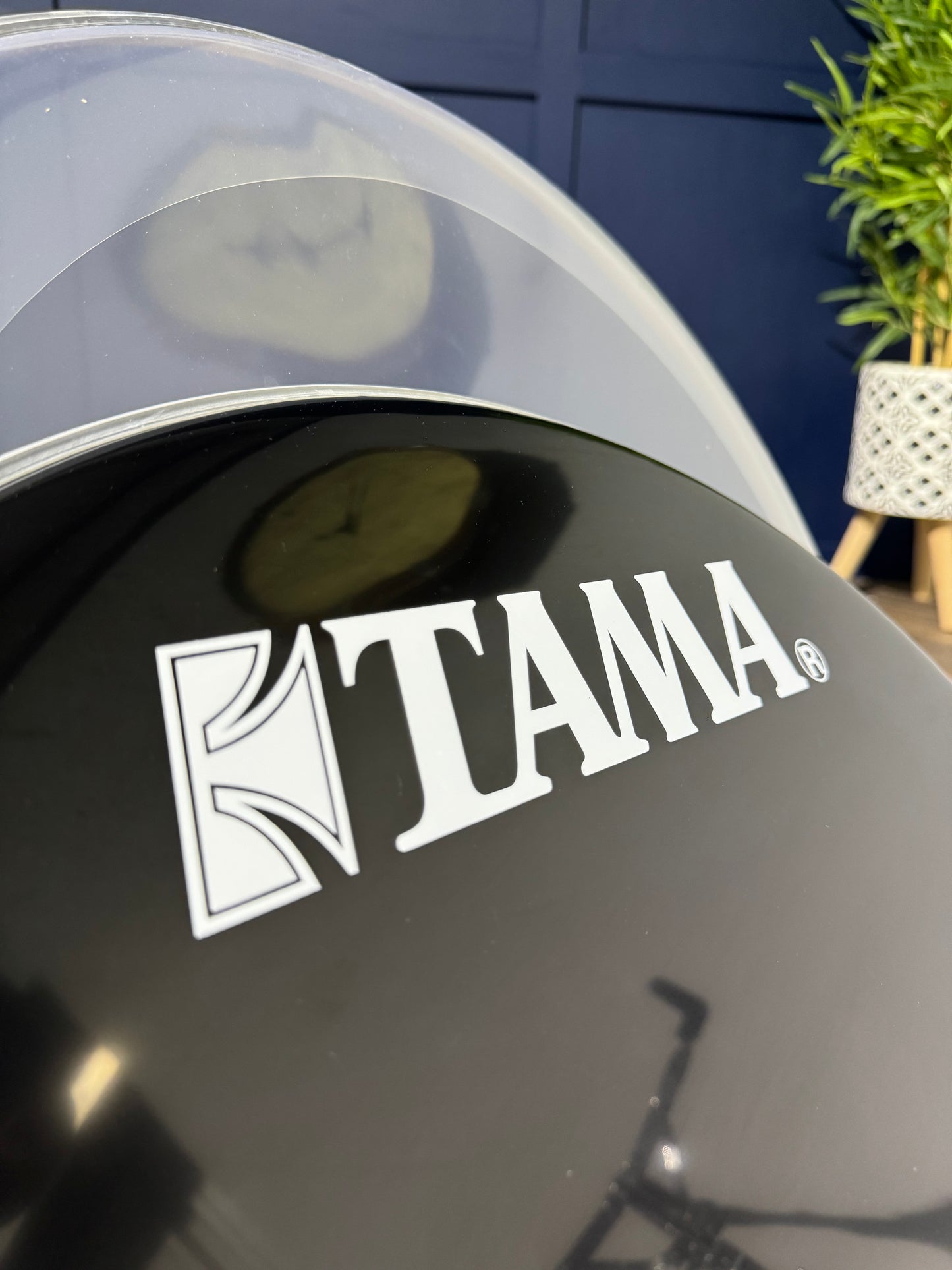 TAMA Bass 22" Drum Heads (Pair) / Black & Clear #NS24