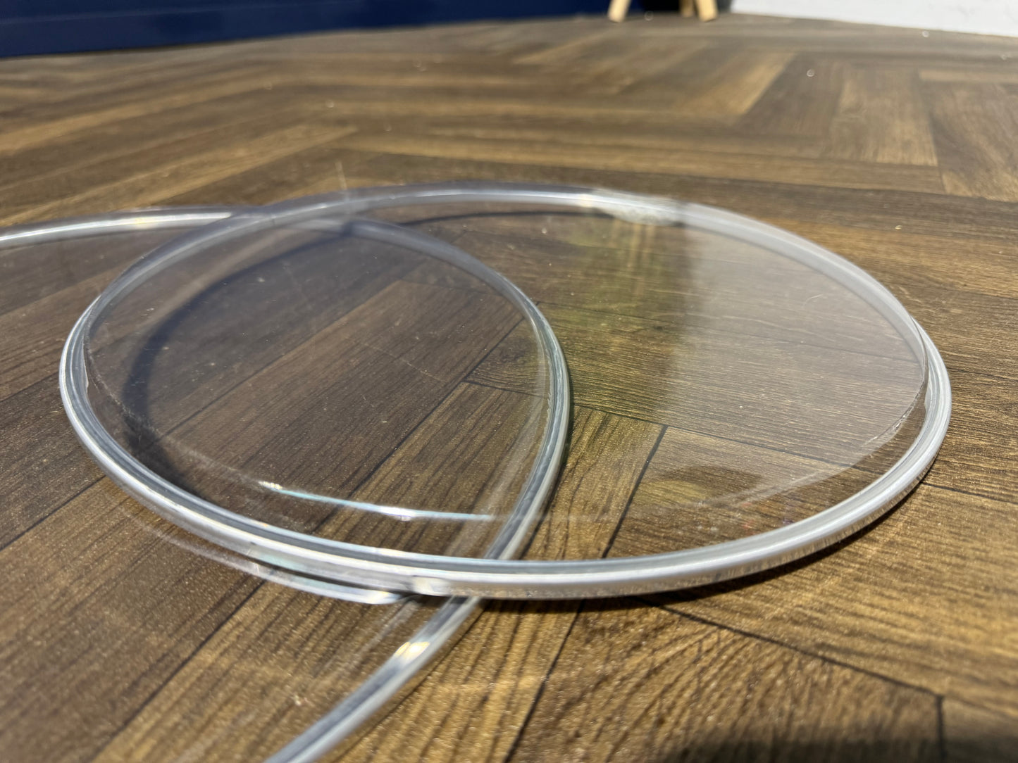 Clear Resonant Tom Rock Fusion Size Drum Heads Skins Set Of 3 #NS27