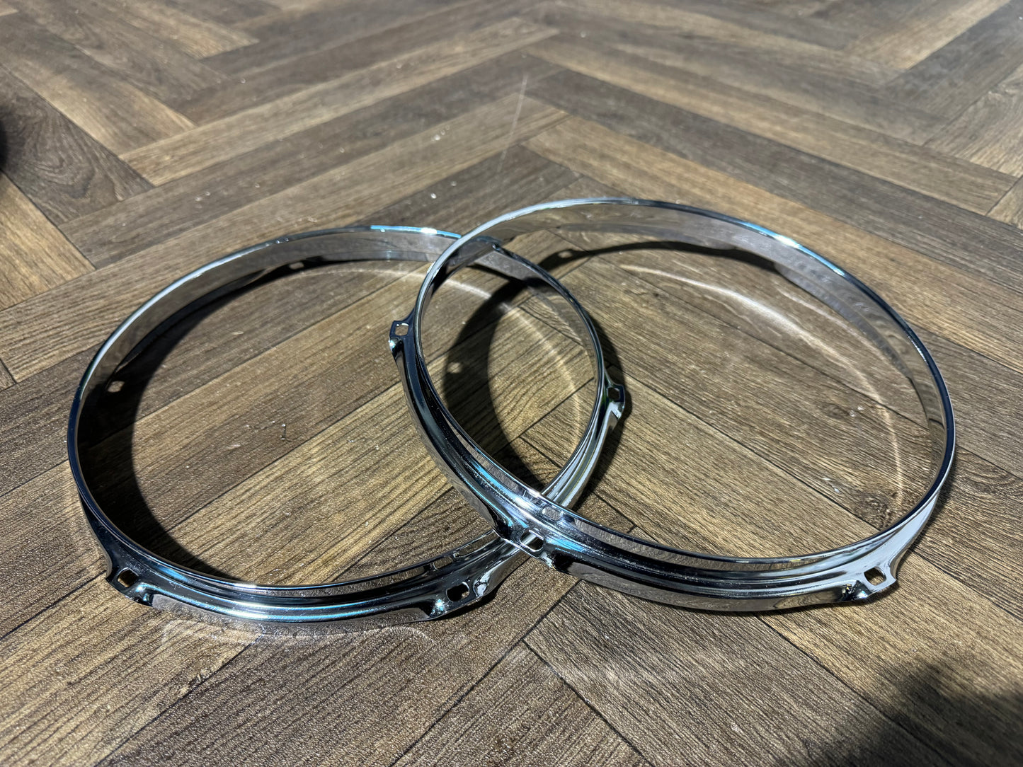 TAMA 10” Drum Hoops Rims 6 Lug Hardware Tension #MY44/NO18
