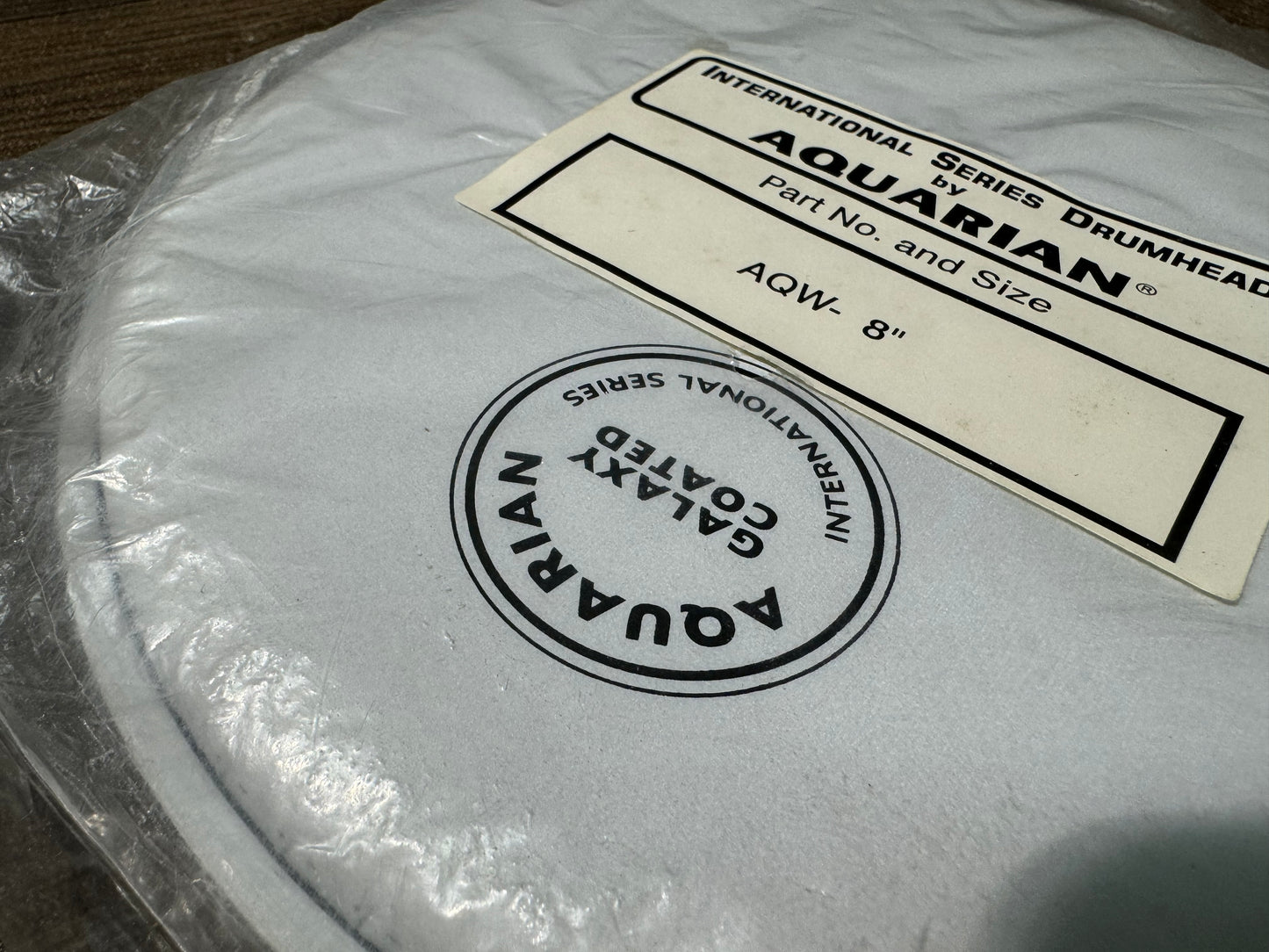 Aquarian Galaxy Coated 8" Tom Drum Head / White #AA11