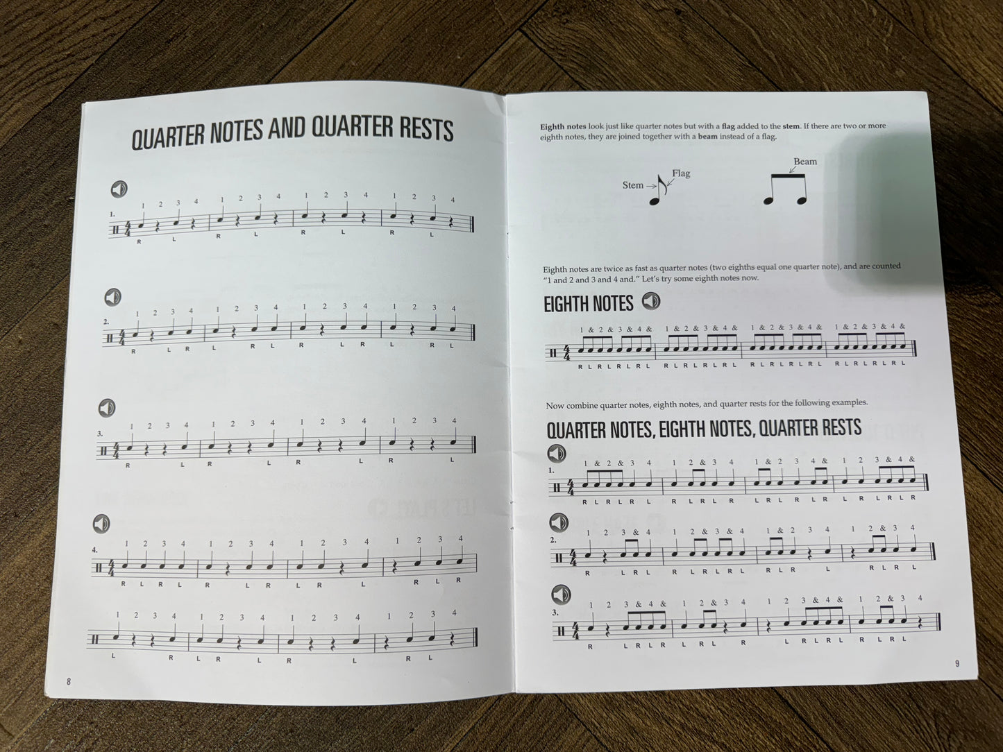 Hal Leonard Drums for Kids Drum Book/ Music Notation