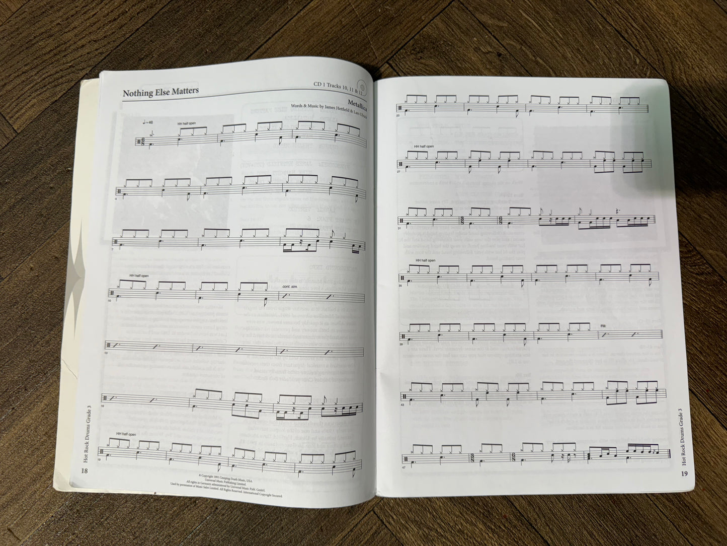 Rockschool Drums Hot Rock Grade 3 Drum Book / Music Notation