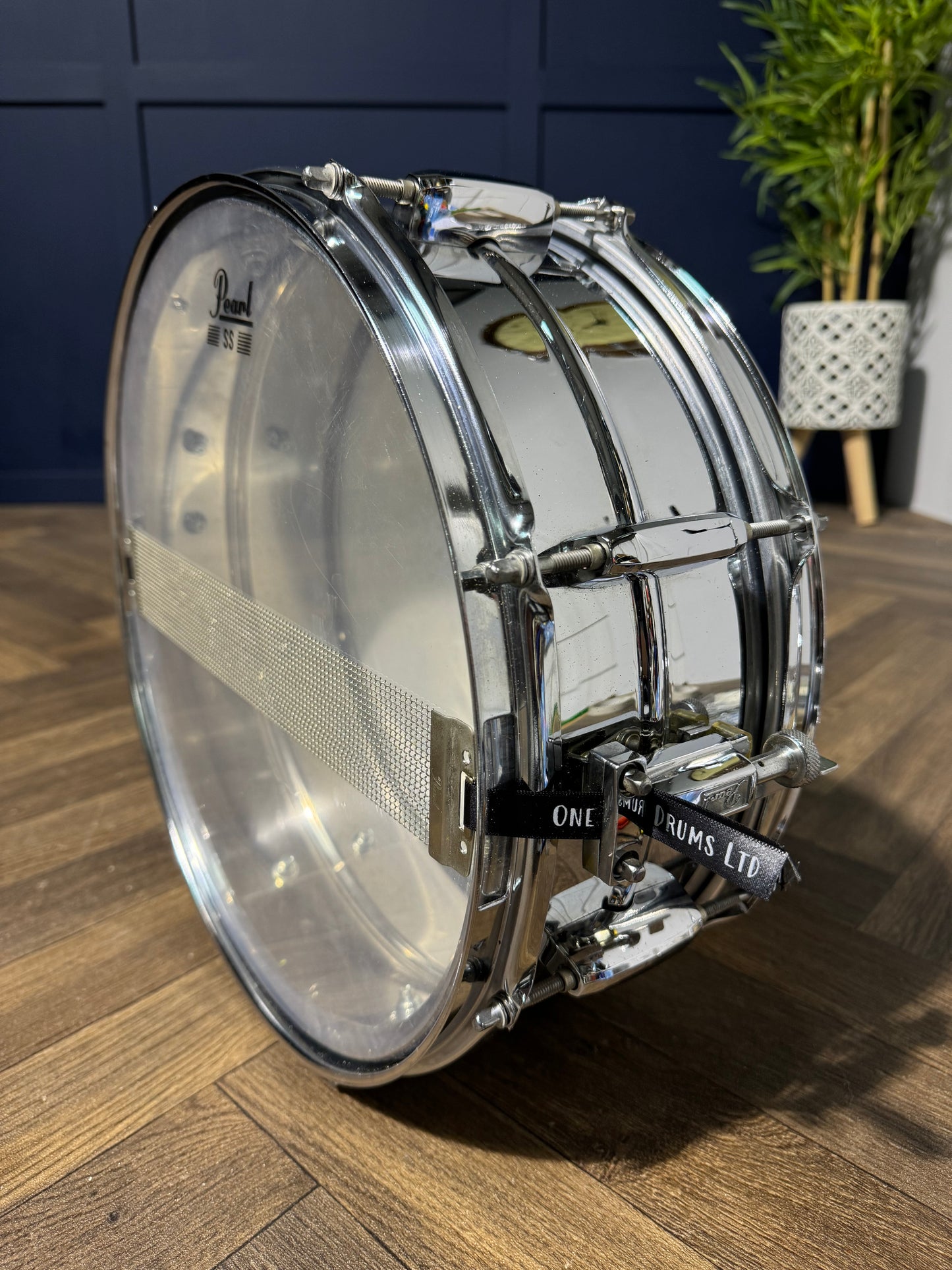 Pearl Mirror Chrome Steel Shell 14” x 5.5” Snare Drum / 8-Lug #NV40