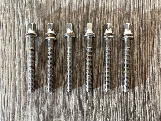 Pearl Drum Tension Rods 57mm Screws Tom Hardware Accessory Spares x6 #TE001