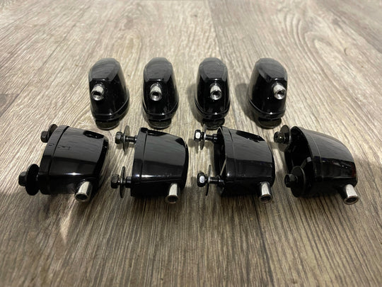 Pearl Forum Black Bass Drum Spares Lugs 32mm Hardware Set Of 8 #BC21/GI68/IJ34/LU162