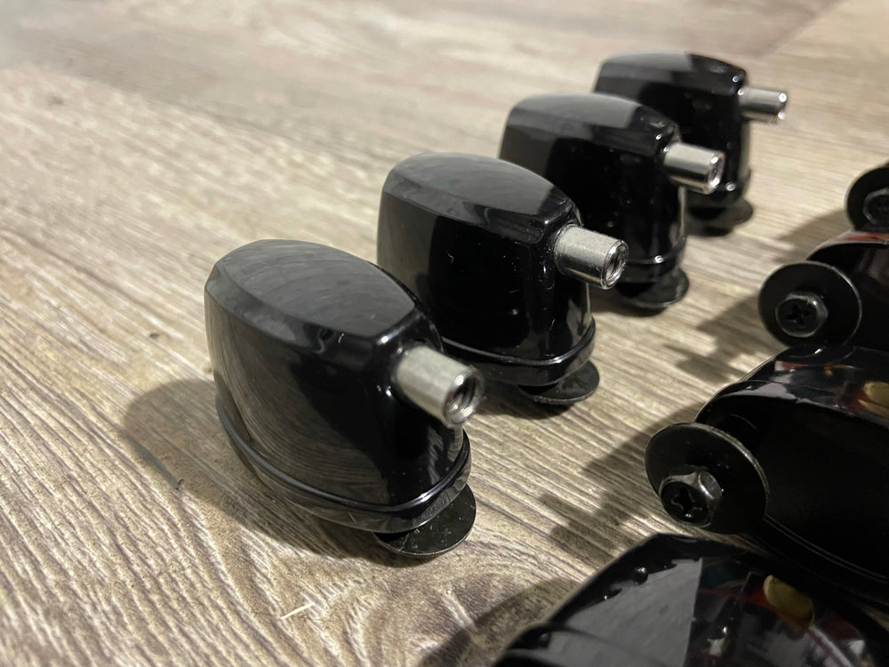 Pearl Forum Black Bass Drum Spares Lugs 32mm Hardware Set Of 8 #BC21/GI68/IJ34/LU162