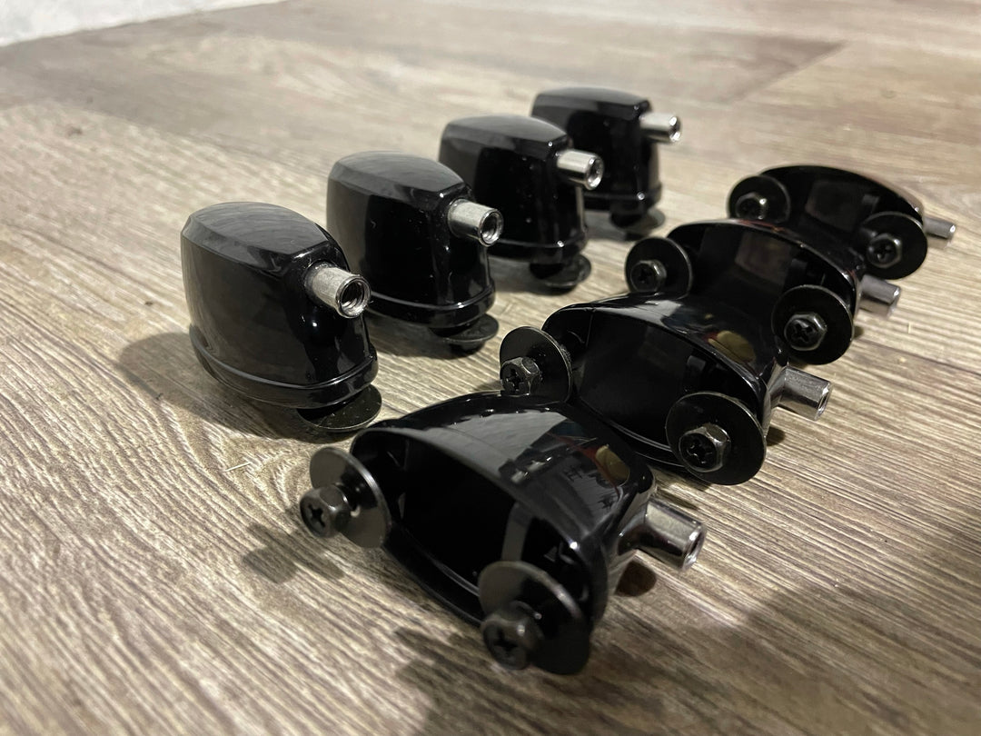 Pearl Forum Black Bass Drum Spares Lugs 32mm Hardware Set Of 8 #BC21/GI68/IJ34/LU162