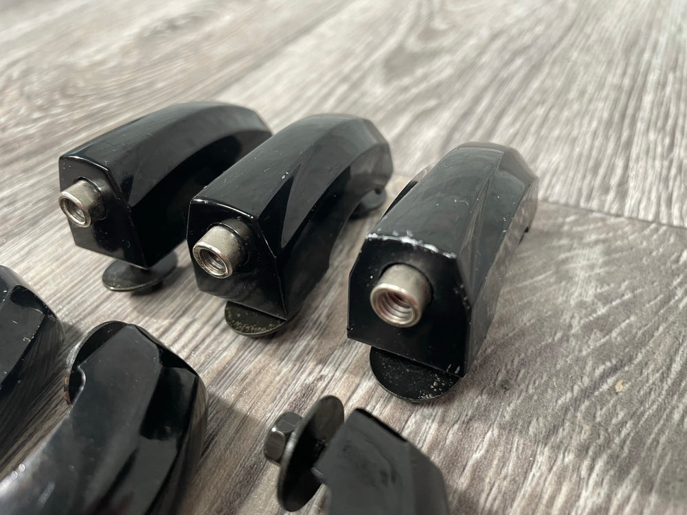 Pearl Vision Black Tom Drum Spares Lugs 40mm Hardware Set Of 6 #LU771/GM89/HF63/IB58