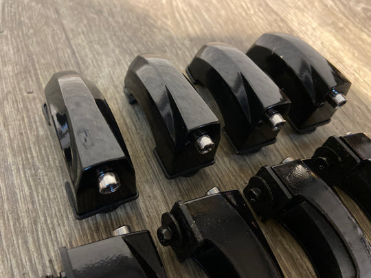 Pearl Vision Black Bass Drum Spares Lugs 52mm Hardware  Set Of 8 #LU771/GM88/HF63/IB58