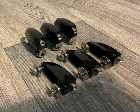 Pearl RL-10 Black Tom Drum Spares Lugs 40mm Hardware Set Of 6 #GM207/JA187